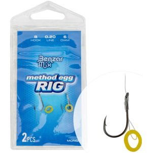 Benzar mix návazec method egg rig 13 cm 2 ks - háček 10