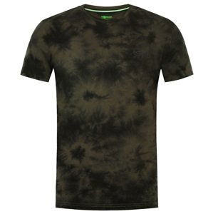 Korda tričko tie dye tee dark olive - xxl