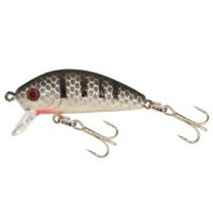 Kamasaki wobler perch 2 stříbrná-černé pruhy 4 cm 5,5 g