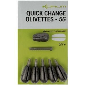 Korum rychlovýměnná zátěž quick change olivettes - 5 g