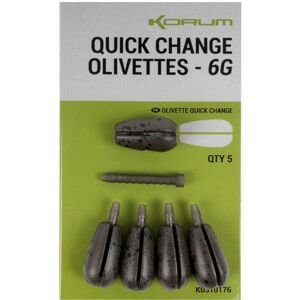 Korum rychlovýměnná zátěž quick change olivettes - 6 g