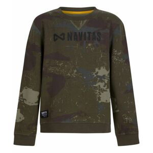 Navitas mikina identity camo kids sweatshirt - 5-6 let