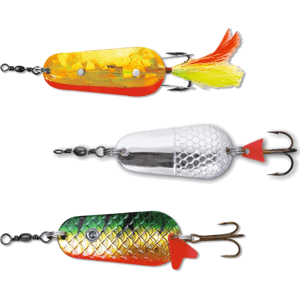 Zebco třpytka trophy classic set 2 perch silver firetiger 5,5 cm 3 ks - 22 g