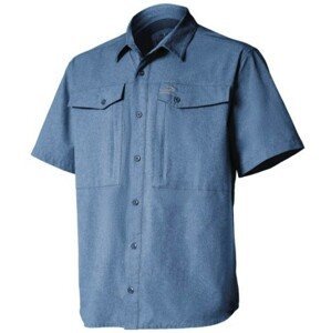 Geoff anderson košile zulo ii modrá krátký rukáv - xxl