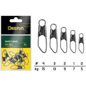 Delphin karabinka safety snap 10 ks - velikost 0 nosnost 5 kg