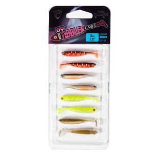 Fox rage gumová nástraha micro tiddler fast mixed colour lure pack 4 cm