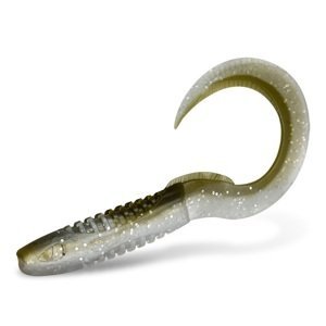 Delphin gumová nástraha twistax  eel tail uvs booty 5 ks - 15 cm
