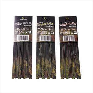 Gardner montáž camflex leadcore spliced leaders 35 lb 3 ks 1 m - green