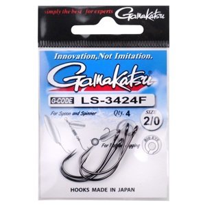 Gamakatsu háčky ls-3424f new label hooks black - velikost 8 počet 10 ks