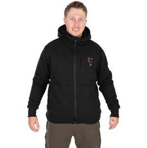 Fox bunda collection sherpa jacket black orange - m