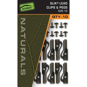 Fox závěsky edges naturals slik lead clip& pegs size 10