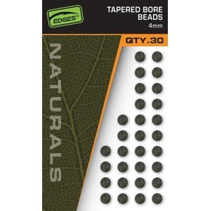 Fox nárazové kuličky naturals tapered bore beads 30 ks - 4 mm