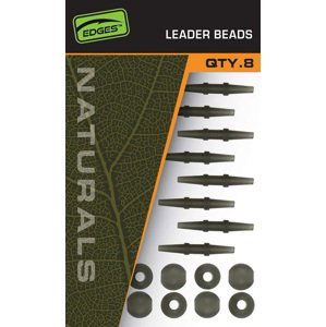 Fox montáž edges naturals leader bead kit 8 ks