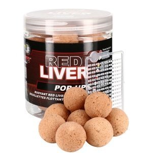 Starbaits plovoucí boilie red liver 50 g - 14 mm