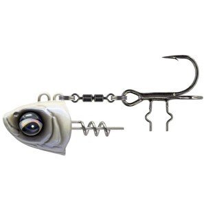 Savage gear monster vertical heads pearl white - 40 g #1