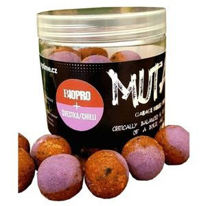 G.b.u. vyvážené boilies mutant biopro švestka chilli 130 g - 24 mm