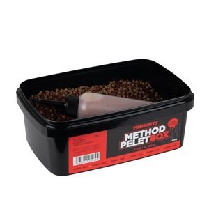 Mikbaits method pelet box 400 g + 120 ml activator - robin red