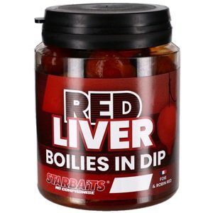 Starbaits boilies in dip concept red liver 150 g - 24 mm
