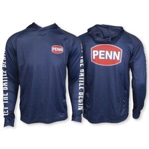 Penn funkční triko s dlouhým rukávem a kapucí pro hooded jersey - m