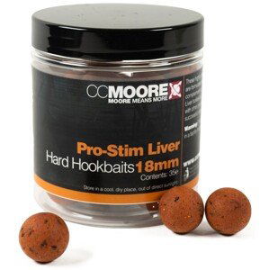 Cc moore tvrzené boilie pro-stim liver hard hookbaits - 18 mm 35 ks