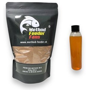 Method feeder fans premium method mix set 600 g + 200 ml booster - krill