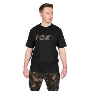 Fox tričko black camo logo t-shirt - xxxl