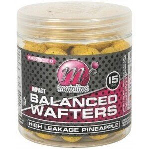 Mainline vyvážené boilie high impact balanced wafter h. l. pineapple - 18 mm