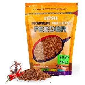 Zfish mikro pelety premium feeder pellets 2 mm 700 g - spicy krill