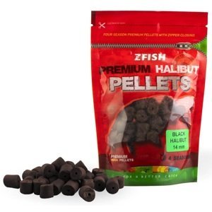 Zfish chytací pelety premium halibut pellets black halibut 200 g - 14 mm