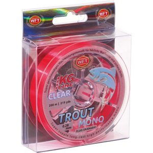 Wft vlasec trout mono clear orange 200 m - 0,22 mm 6,5 kg