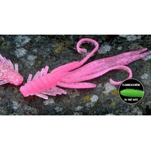 Redbass gumová nástraha nymfa pink g uv color- l 80 mm