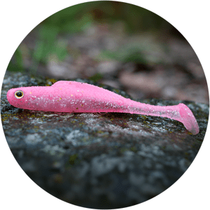Redbass gumová nástraha ripper kicker pink g uv - l 100 mm