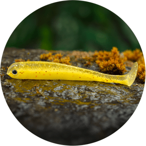 Redbass gumová nástraha ripper swimmer slim yellow rgt - l 88 mm