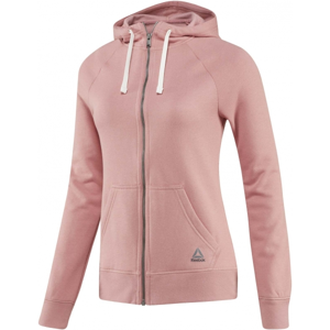 Reebok EL FL FULL ZIP růžová S - Dámská mikina