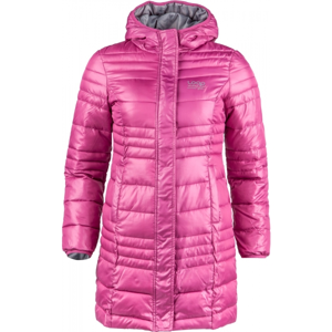 Loap UNITA růžová 146-152 - Dětský zimní kabát