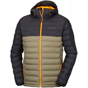 Columbia POWDER LITE HOODED JACKET hnědá L - Pánská zimní bunda