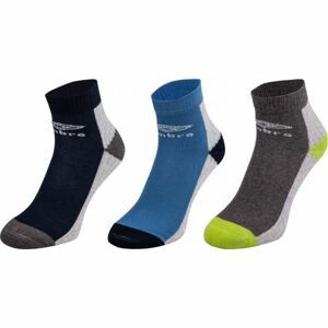 Umbro SPORT SOCKS 3P Dětské ponožky, Modrá,Černá,Tmavě šedá, velikost 32-35