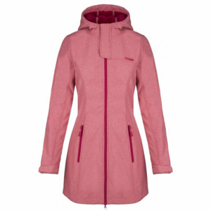 Loap LINZI růžová M - Dámský sofsthellový kabát