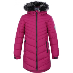 Loap OKSARA růžová 134-140 - Dívčí kabát