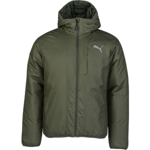 Puma WARM CELL PADDED JACKET tmavě zelená XXL - Pánská bunda