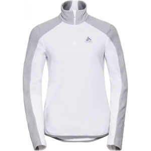 Odlo WOMEN'S MIDLAYER 1/2 ZIP ROYALE bílá S - Dámská funkční mikina