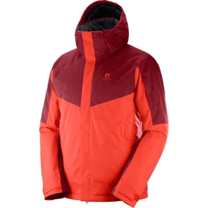 Salomon STORMSEEKER JKT M Pánská lyžařská bunda, oranžová, velikost L