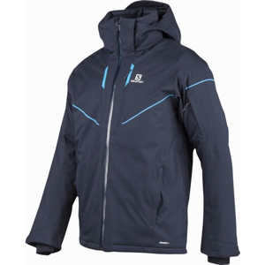 Salomon STORMRACE JKT M tmavě modrá L - Pánská lyžařská  bunda