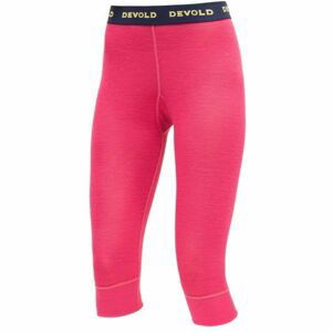 Devold WOOL MESH WOMAN 3/4 LONG JOHNS růžová XL - Dámské 3/4 spodky