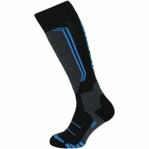 Blizzard ALLROUND WOOL SKI SOCKS JR Dětské lyžařské ponožky, Černá,Šedá,Modrá, velikost 24-26