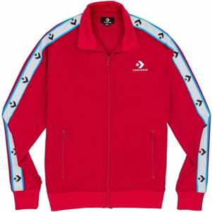 Converse STAR CHEVRON TRACK JACKET Pánská mikina, Červená,Bílá, velikost