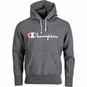 Champion CREWNECK SWEATSHIRT Pánská mikina, Šedá,Bílá,Červená, velikost M