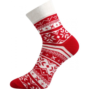 Boma PATTE 025 červená 43 - 46 - Ponožky se zimním designem
