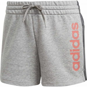 adidas W E LIN SHORT šedá M - Dámské kraťasy