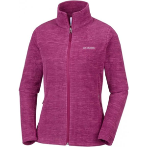 Columbia FAST TREK LIGHT PRINTED FULL ZIP vínová XS - Dámská outdoorová mikina